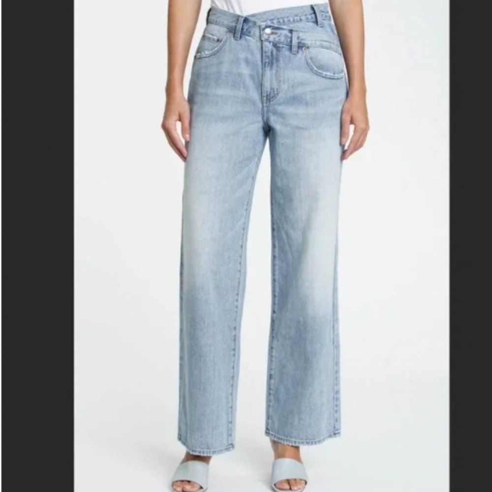 pistola Light Blue High-Rise Straight Jeans
